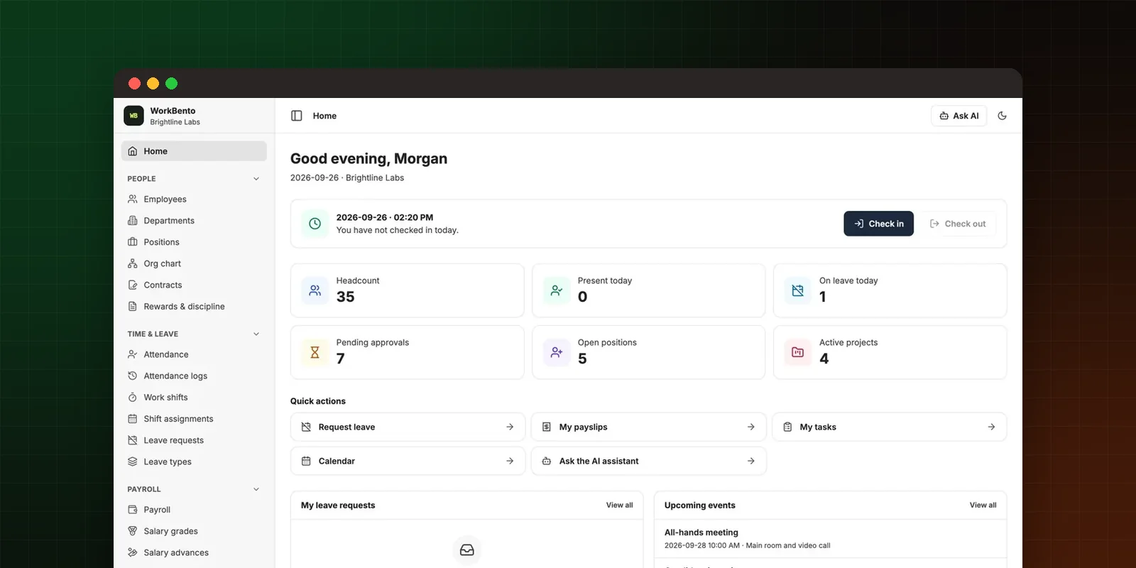 WorkBento preview
