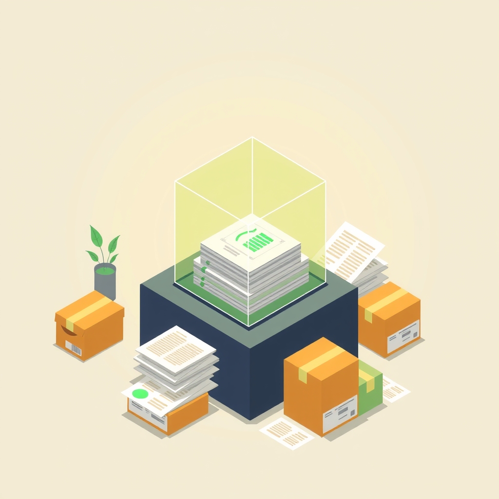 A unified glass cube representing single-source data retrieval replacing fragmented database boxes.