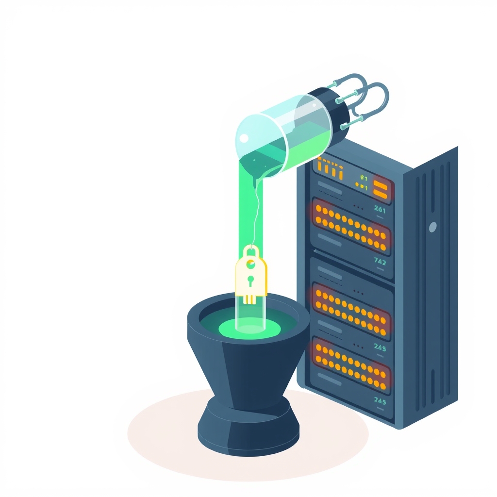 Minh họa một đường ống dữ liệu làm rò rỉ khóa vào một endpoint webhook